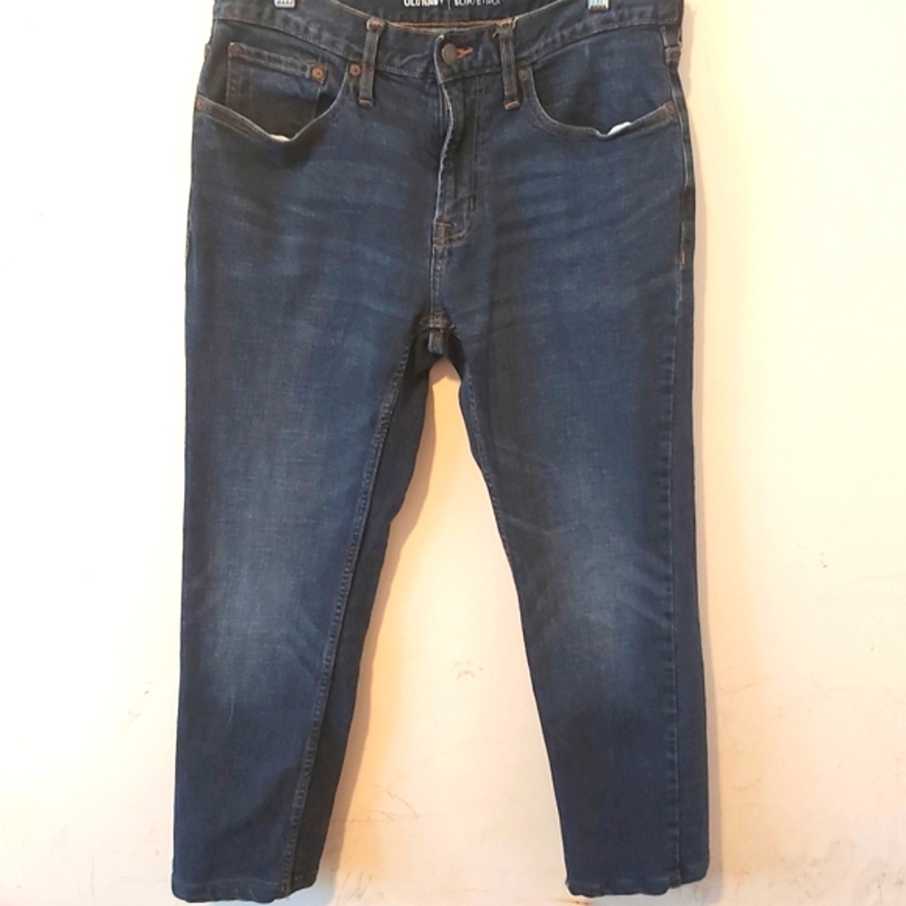 OLD NAVY | Women's Stretch Slim Jeans Dark Wash Blue 32x34